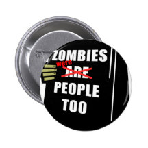 El zombi divertido, zombi era gente también pin