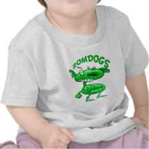 el zombi lindo del monstruo persigue la camiseta