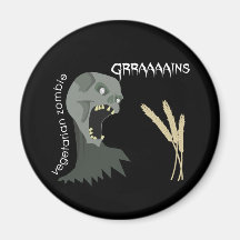 ¡El zombi vegetariano quiere Graaaains! Iman De Nevera