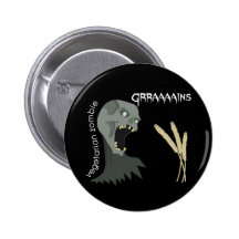 ¡El zombi vegetariano quiere Graaaains! Pin