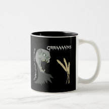 ¡El zombi vegetariano quiere Graaaains! Taza De Café