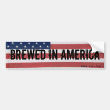 ELABORADO CERVEZA EN el pegatina de AMÉRICA Etiqueta De Parachoque