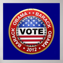 Elección presidencial Barack Obama 2012 Posters