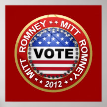 Elección presidencial Mitt Romney 2012 Poster