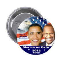 Election_ 2012 de Obama y de Caín Pins