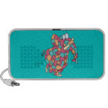 elefante acolchado divertido lindo del remiendo laptop altavoces
