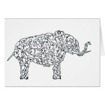 ELEFANTE AFRICANO FELICITACIONES