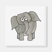 Elefante africano imán de nevera