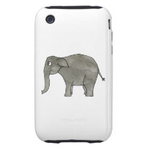 Elefante asiático iPhone 3 tough cárcasa