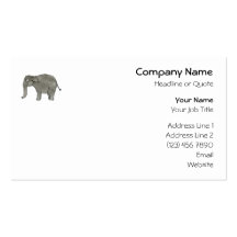 Elefante asiático tarjetas de negocios