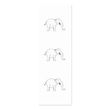 Elefante blanco de risa tarjetas de visita