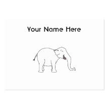 Elefante blanco de risa tarjetas personales