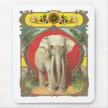 Elefante blanco tapetes de raton