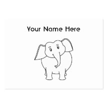 Elefante blanco tarjetas personales