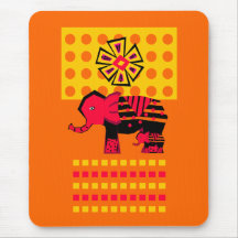 Elefante con el niño Mousepad Alfombrilla De Ratones