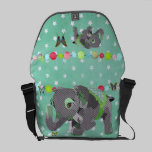 Elefante de la estrella y mensajero verdes afortun bolsas messenger