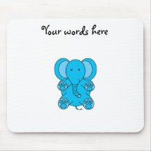 Elefante de los azules cielos tapete de ratón