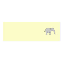 Elefante de risa gris. Historieta Tarjetas De Visita
