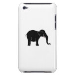 Elefante de risa negro barely there iPod cárcasas