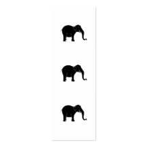 Elefante de risa negro plantilla de tarjeta personal