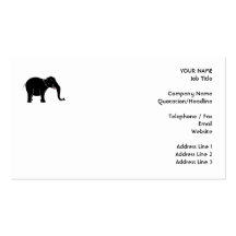 Elefante de risa negro plantillas de tarjetas personales