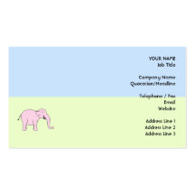 Elefante de risa rosado plantillas de tarjetas de visita
