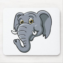 Elefante del dibujo animado tapete de ratón