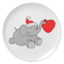 Elefante del navidad plato