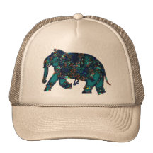 Elefante del ónix gorras