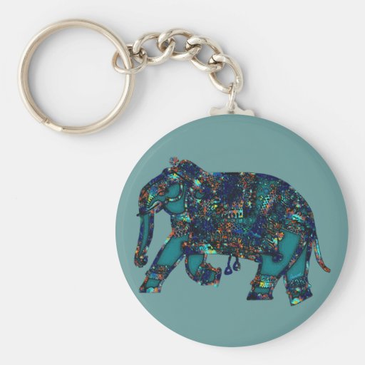 Elefante del ónix llaveros