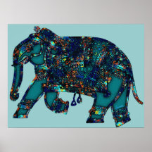Elefante del ónix poster