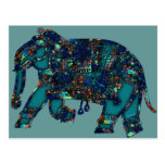 Elefante del ónix tarjetas postales
