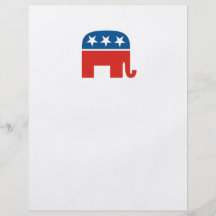 elefante del Partido Republicano de los Estados Un Tarjeta Publicitaria