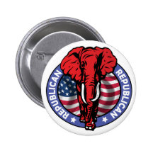 Elefante del Partido Republicano - McCain Pins