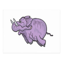 Elefante del vuelo postales