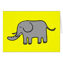 Elefante divertido felicitaciones