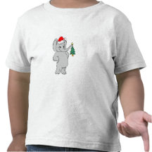 Elefante (gorra de Santa) Camisetas