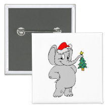 Elefante (gorra de Santa) Pins