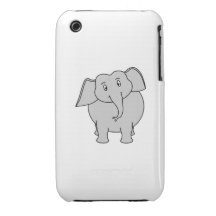 Elefante gris iPhone 3 Case-Mate cobertura