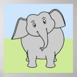 Elefante gris posters