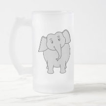 Elefante gris taza de café