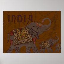 Elefante indio poster