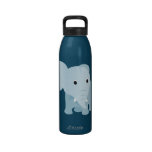 Elefante lindo del bebé botella de agua reutilizable
