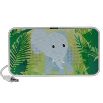 Elefante lindo del bebé altavoces
