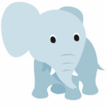 Elefante lindo del bebé esculturas fotográficas