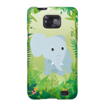 Elefante lindo del bebé galaxy SII coberturas
