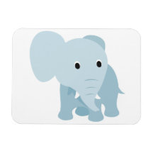 Elefante lindo del bebé imán rectangular