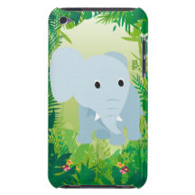 Elefante lindo del bebé iPod Case-Mate funda
