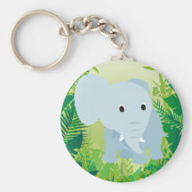 Elefante lindo del bebé llavero