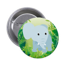 Elefante lindo del bebé pin